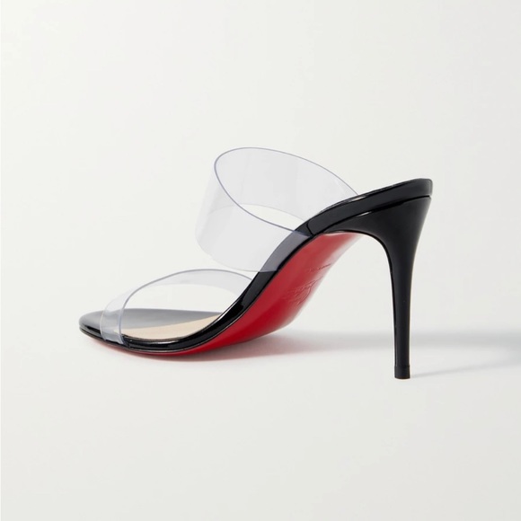 SOLD! New Christian Louboutin Just Nothing 85mm Black Patent sz 42 - Picture 2 of 3